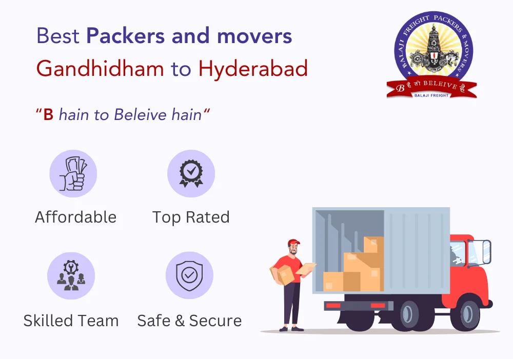 Packers and Movers Gandhidham to Hyderabad